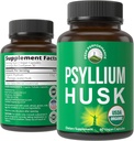 USDA Organic Psyllium Husk Vegansk Kapsler Lavet med Organic Psyllium Husk Seed. Fibertillæg til Gut. Fordøjelsesmiddel Prebiotika. Piller til fordampning, Roughage uden bloating. Tabletter