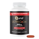 Qunol CoQ10 200mg Softgels, Ultra CoQ10 - Ultra High Absorption Coenzym Q10 Supplements - Antioxidant supplement til vaskulær og hjerte sundhed & energiproduktion - 2 måneder Tilgang - 60 Greve