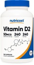Nutricost vitamin D2 tillæg (2000 IE) 240 kapsler - Vegan, ikke - GMO, Gluten- fri, Third- Party Testet