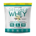 Designer Wellness, Designer Whey, Natural When Protein Powder with Probiotics, Fiber, and Key B- Vitaminer for Energy, Gluten- Free, Fransk Vanilla, 4 LB