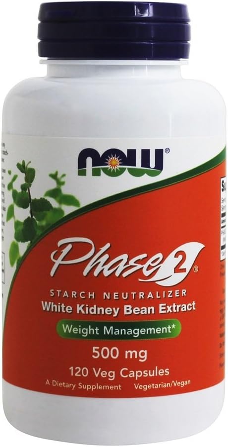 Nu fødevarer, fase 2 Stivelse Neutralizer, 500 mg, 120 Veg kapsler