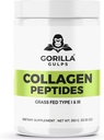 Gorilla Gulps • 124; Hydrolyzed Collagen • Peptider • 124; Grass Fed Type I & III • 124; Alle naturlige, non- GMO, hormon fri, Gluten fri, laktose fri • 124; Lavet i USA • 124; 3. part testet