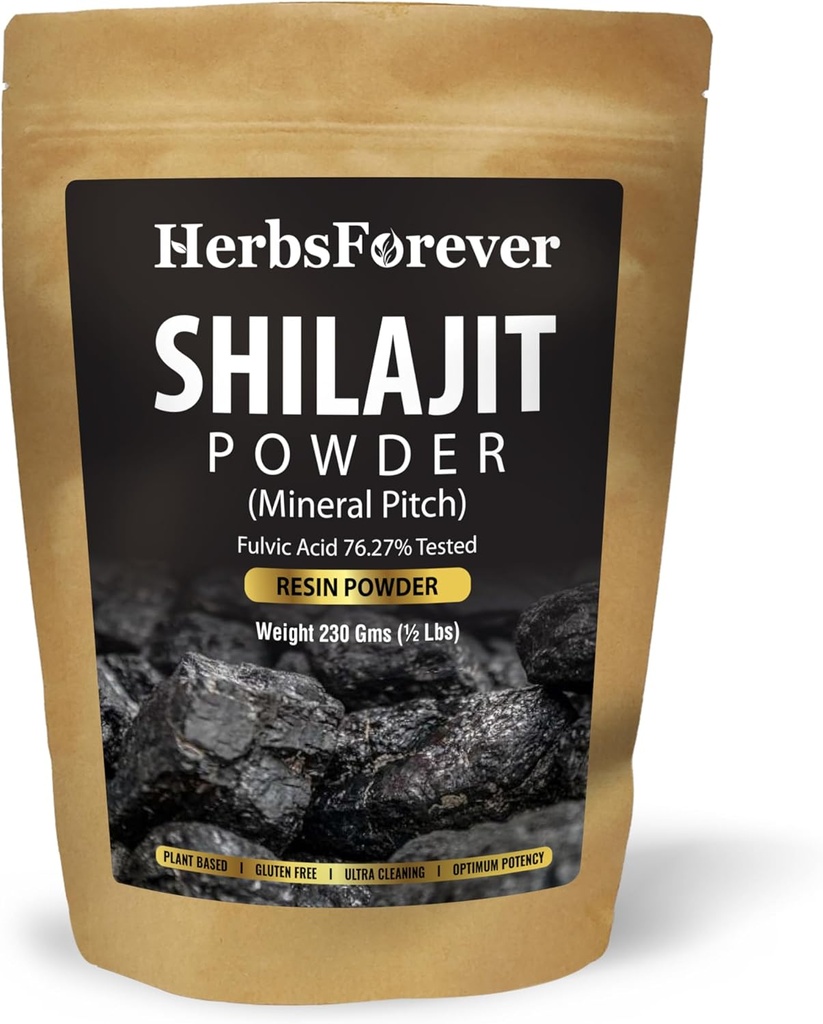Herbsever Shilajit Powder Mineral Pitch Antioxidant General Wellness Koncentreret ekstrakt 6: 1 8.11 oz 230 GMS