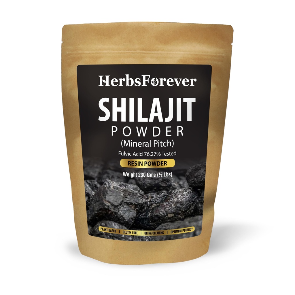 Herbsever Shilajit Powder Mineral Pitch Antioxidant General Wellness Koncentreret ekstrakt 6: 1 8.11 oz 230 GMS
