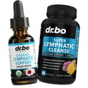Lymporial Drainage Supplements Drops & Pills - Organic Lymporial Support Liquid Drops Cleanse Kapsler med Echinacea, Ingefær, Mælkebøtte, Rød Root Supplement Lymph Node Detox Cleanse System Drainage