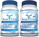 Forbrugersundhed AnxiClear - øger mood, Calms The Mind, forhøjer serotonin niveauer - 5-HTP, L- thianin - 1 dag + 1 nat
