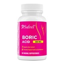 Safrel Boric Acid Vaginal Suppositorier - 60 Count (1 - Pack) - 100% Pure USA- Made, Understøtter Intimate & Vaginal Sundhed, pH balance, Odor Control - Women 's Wellness Essential