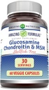 Amazing Formulas Glucosamin Chondroitin & MSM 60 Veggie Kapsler Note 124; Shellfish Free