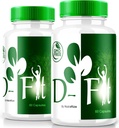 (2 Pack) D- Fit kapsler, Alle naturlige D Fit Formel for sundhed og fitness, Premium Keto støtte til at opnå krop og fitness mål, Keto vægttab supplement, DFit Detox piller anmeldelser (120 kapsler)