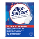 Alka- Seltzer Effervescent Extra Strength - 24 tabletter, pakning med 3 stk.
