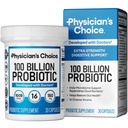 Lægens CHOICE 100 Millioner Advanced Probiotic - 16 Strops + Organic Prebiotics - Fordøjelse & Gut Sundhed - Understøtter lejlighedsvis Forstoppelse, Diarré, Gas & Bloating - Probiotika for kvinder og mænd
