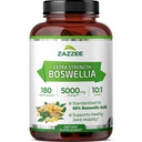 Zazzee Extra Strength Boswellia 10: 1 Extract, 65% Boswellic Acid, 180 Vegan Kapsler, 6 Måned Supply, Boswellia Serrata, Joint Comfort, Mobility & Fleksibility Support, Non- GMO, Lavet i USA