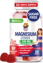 Magnesium Gummier for børn og voksne - 500mg - Rolig Magnesiumtyggere - Magnesium Citrate Chewable Supplement for Mood & Muscle Support
