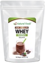 Z Naturlige fødevarer Dark Chocolate Whey Protein Isolate, Natural Protein Powder with Zero Sugar, Beriget med Vital Proteins for Energy Boost og vægttab, Gluten Free, Non- GMO, 5 lbs