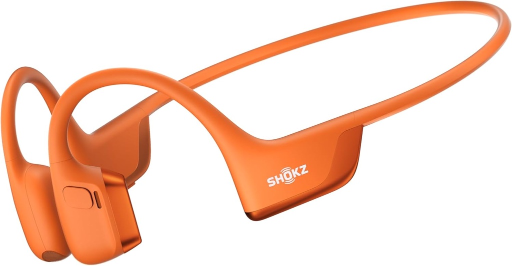 SHOKZ New OpenRun Pro 2 - Open- Ear, Bone Conduction Sport hovedtelefoner - med reflekterende stribe - Sved resistent, workout hovedtelefoner - Sikker, trådløs, Komfortabel Fit- Deep Bass og Smart Mic App