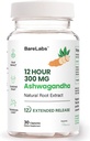 Ashwagandha 300mg + 12 timers tid Release Root Extract (Prolanza ®) + Stress, Sleep & Energy Support Supplement for mænd og kvinder - 30 dages forsyning