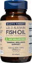 Wiley 's Finest Wild Alaska Fish Oil Easy Swallow Minis - Omega-3 Fish Oil Supplement for voksne og børn - Double- Strength 630mg EPA og DHA Natural Supplement - 60 Mini Softgels (30 Servere)