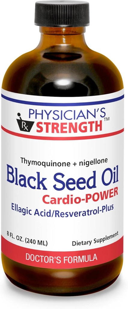Lægens styrke Black Seed Cardio- Power - 8 fl oz - Ellaginsyre / Resveratrol- Plus - understøtter bedre sundhed - ikke-GMO - 48 Serveringer