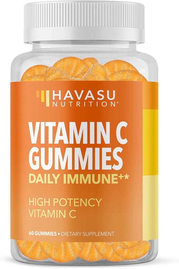 HAVASU NUTRITION Vitamin C Gummies, Orange, 60ct