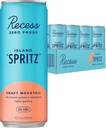 Recess Zero Proof Craft Mocktails, Alkohol gratis drikkevarer, med adaptogener, Non- Alkoholic Beverage Erstatning, Mixer, Celebration, Party, (Island Spritz, 12oz, Pack of 12)