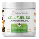 Red 's Kitchen Sink Cell Fuel 102 - Økologisk Sea Moss Pulver med Bladerwrack & Burdock Root Budd124; Dr. Sebi Inspireret Herbal Blend Budd124; Vegan, Natural, 30 Servere (7oz)