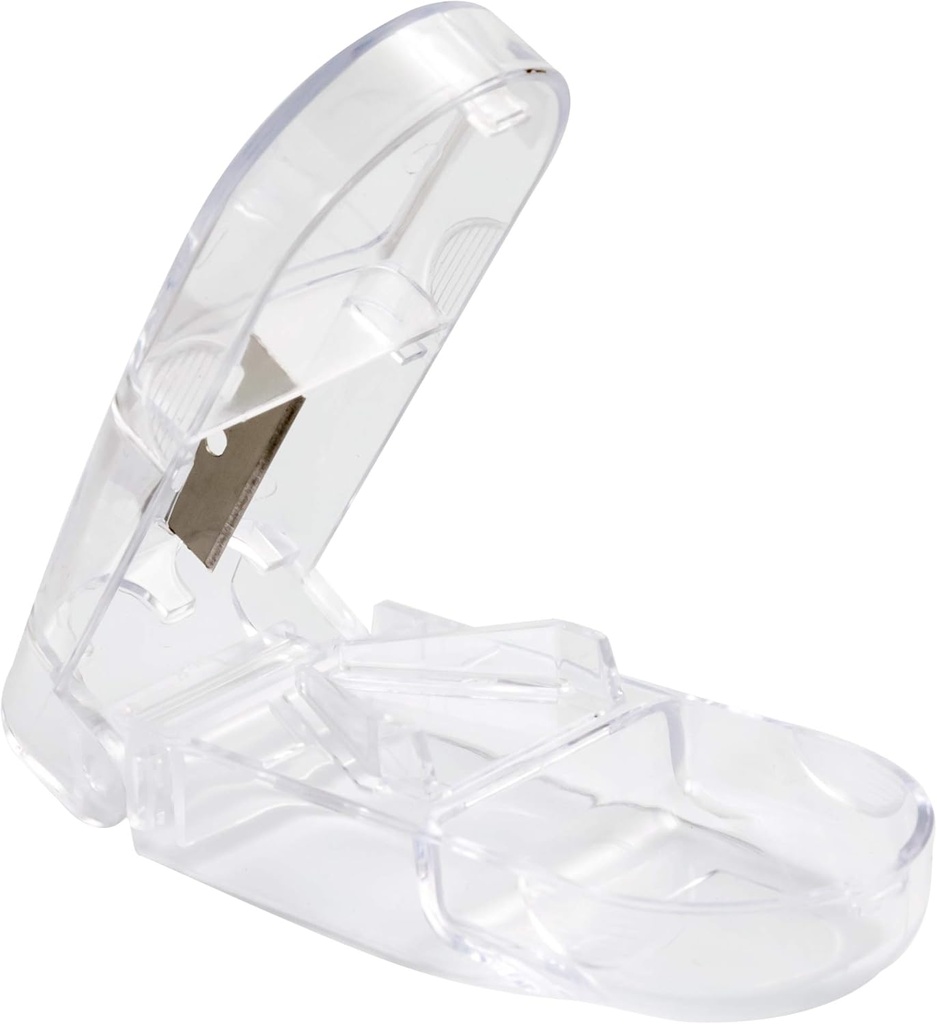 Apex Pill Splitter med dobbelt Beveled Skæreklinge Pill Cutter til små piller store piller og tabletter Cut piller i halve nemt, 1 Greve