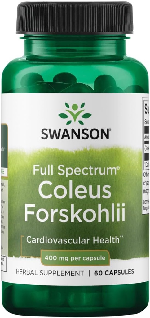 Swanson Full Spectrum Coleus Forskohlii 400 Milligrams 60 Capsules