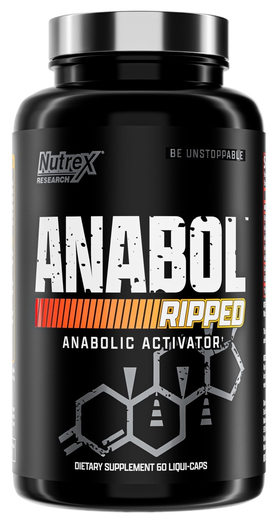 Nutrex Forskning Anabol Ripped Anabolske Muscle Builder for Mænd, 21- 1 Muscle Builder og Shredding Supplement, (60 Greve)