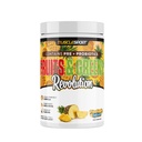 Musclesport Frugter & Grønne - Frugt, Vegetabilske og antioxidant supplement, herunder Hvede Græs og Spirulina, Tilføjet Fiber og Probiotika - 30 Servere (Ananas Splash)