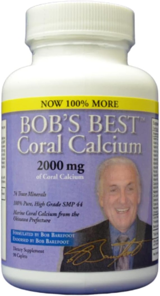 Bobs Best Coral Calcium, 2000 mg, 90 caplets