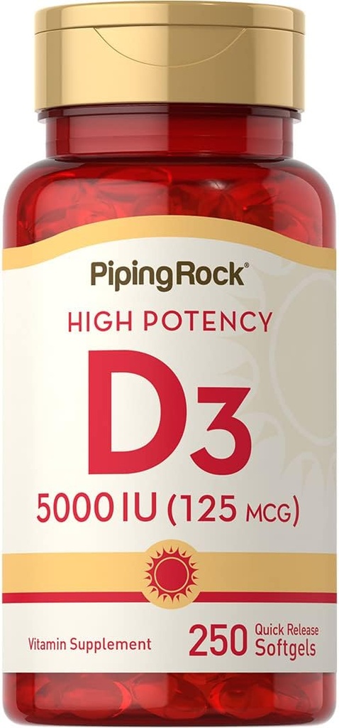 Piping Rock Vitamin D3 5000 IE