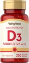 Piping Rock Vitamin D3 5000 IE