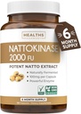 Healths Harmony Natokinase 2000 FU (non-GMO) Kraftfuld Natokinase supplement fremstillet af naturligt fermenterede sojabønner - (6 måneders forsyning) 180 Vegan Nato kapsler