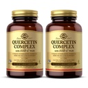 Solgar Quercetin Complex med Ester- C Plus - 50 Vegetabilske kapsler, pakke med 2 - Immun Health Support - Tænde på Mave C-vitamin - non-GMO, Vegan, Gluten Free, Kosher - 50 Total Servering