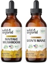 Wild & Organic Maitake Mushroom Tinktur 4 fl oz & Lions Mane Tinktur 4 fl oz