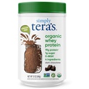 Simply tera 's Organic Whey Protein Powder - Græs Fed Whey Protein Powder uden kunstige sødestoffer, ren, ikke-GMO, Glutenfri - mørk chokolade, 12 Oz