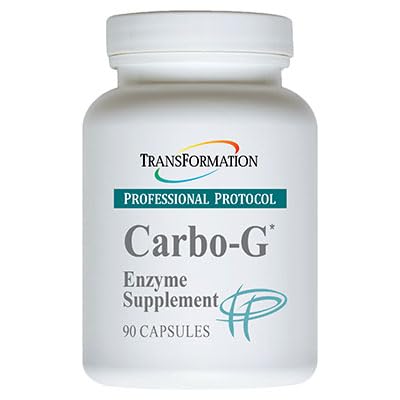 TRANSFORMERING GENESIS AF GOD SUNDHED Enzymer Carbo- G Høj potens Enzyme Blend Formel Supplement med Probiotika & urter til Kulhydrat opdeling, Nutrient Absorption, 90 Kapsler