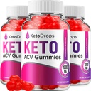 (3 Pack) Keto Drops ACV Gummies - Advanced Formula Drops Keto Plus ACV Apple Cider Vinegar ACV Dietary Supplement Men Women (180 Gummies)