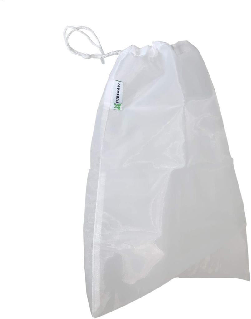 Traditional Kava Strainer Bag, 15x8.5 Inch, Nylon, 75 Microns, Reusable