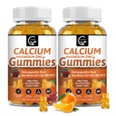 1200mg Calcium Gummies with Vitamin D3,K2,B12 & B6 - Plant Complex Calcium Magnesium Supplement with Glycinate,Potassium,Sea Moss,Ashwagandha Root for Bone & Teeth Strength, Muscle & Immune-2 Pack