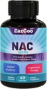 NAC Supplement N- Acetyl Cysteine 800mg, med Milk Thistle 200mg, Non- GMO, Gluten Free - 60 kapsler