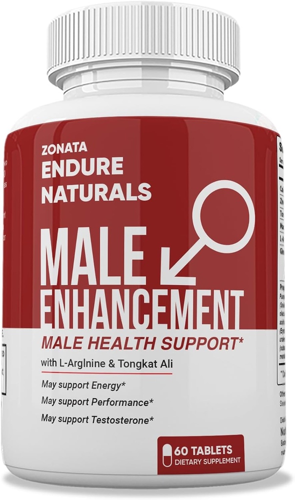 Zonata Endure Naturals Strength Support, Endura Naturals Male Enhancing Supplement - Endura Naturals Male Pills - 60 Greve