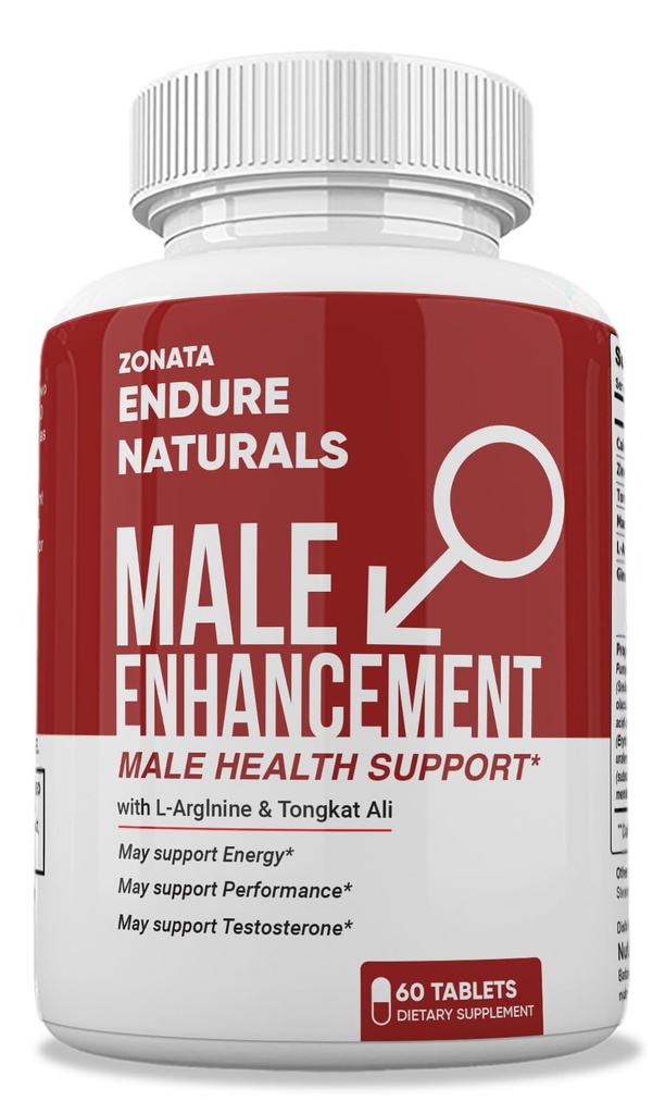 Zonata Endure Naturals Strength Support, Endura Naturals Male Enhancing Supplement - Endura Naturals Male Pills - 60 Greve