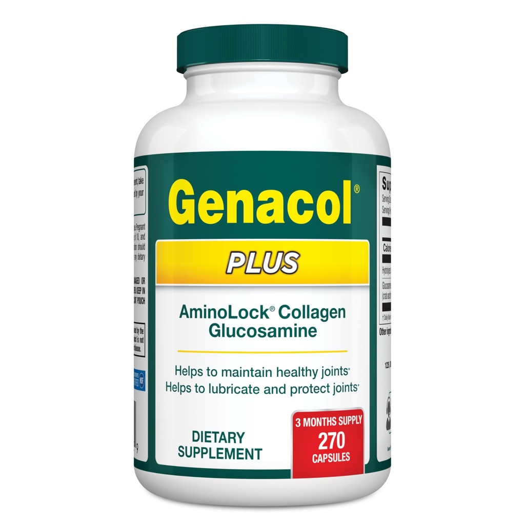 Genacol Glucosamin og Collagen Fælles tillæg 270 Kapsler