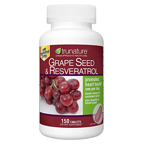 Trunature Grape Seed & Resveratrol 150 Softgels, Flaske