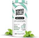 Wondermave Antacida, Effektiv Heartburn og Instant Acid fordøjelsesbesvær Relief, Ekstra styrke tyggetabletter, 1000 mg Calcium Carbonat, Ingen Talc eller Dye, Sweet Mint, 120 Greve