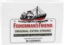 Fisherman 's Friend Original Extra Strong Menthol Hough Suppressant Lozenges - 38 lozenges, Pack of 3