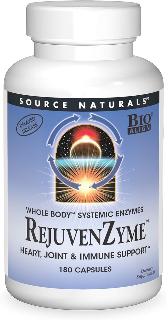 Kilde Naturals Foryngelse Zyme - for hjerte, fælles & immunforsvar - 180 kapsler