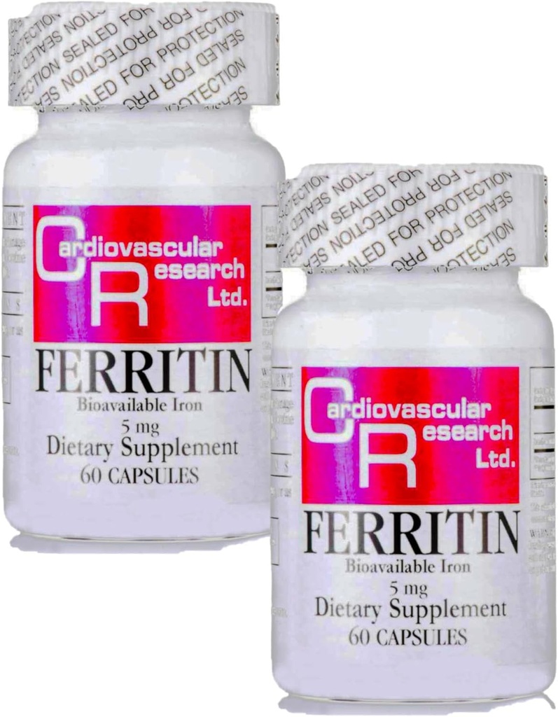 Kardiovaskulær forskning Ferritin (biotilgængeligt jern), 60 greve (pakke med 2)