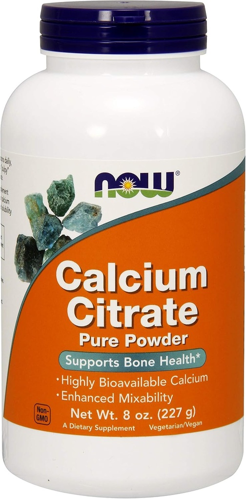 Calcium citrat pulver nu fødevarer 8 oz pulver
